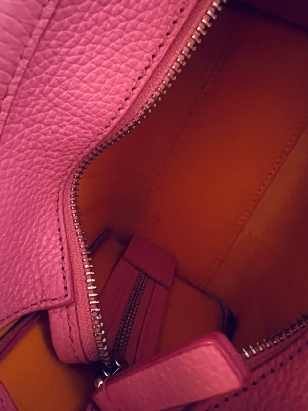 Marc Jacobs Pink The Tote Bag Mini Pebble Leather - Picture 5 of 5